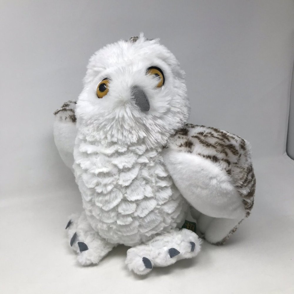 Wild Republic 12” Plush Snowy White Brown Owl Stuffed Animal